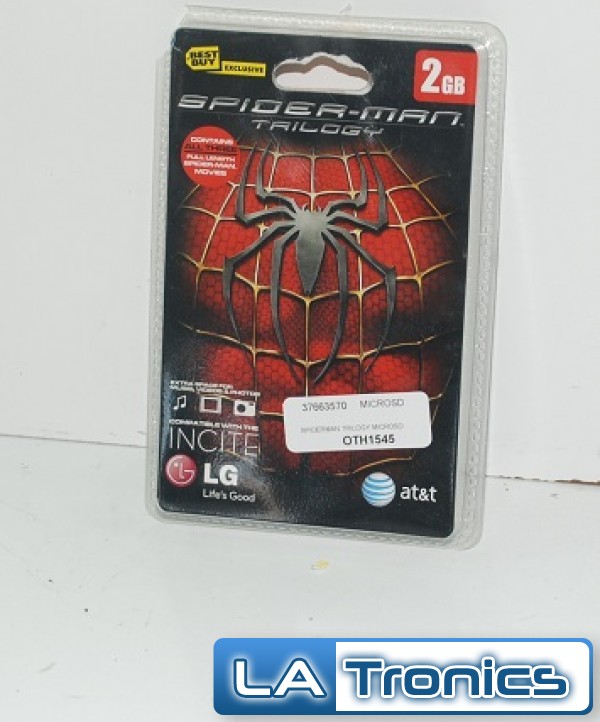 NEW LG Incite Spiderman Trilogy 2GB Micro SD Card