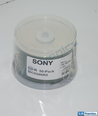 NEW Sony CD-R CD+R/W 80 Minute/700MB 48x Blank Media Disc 50pk Spindle 50CDQ80RS