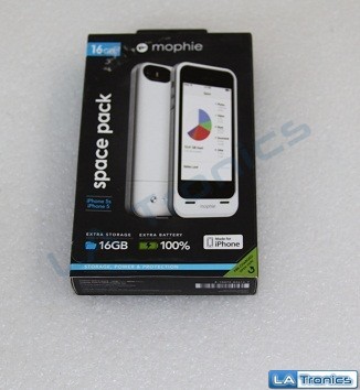 NEW Mophie Space Pack White Charger Case w/ 16GB Extra Storage For iPhone 5/5s