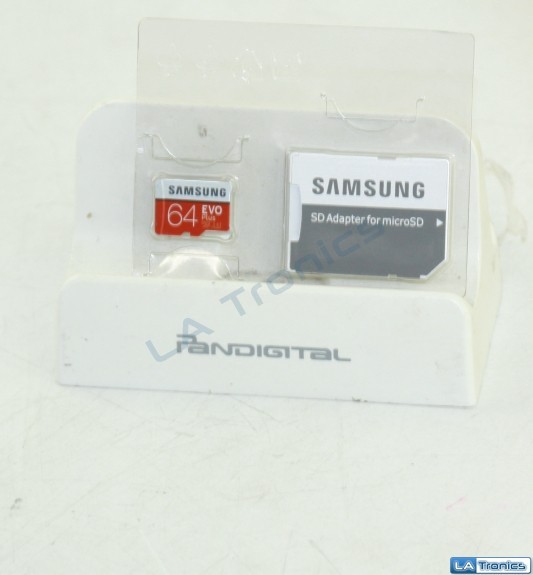 Samsung EVO Plus 64GB MicroSD Micro SDXC Flash Memory Card With SD Adapter