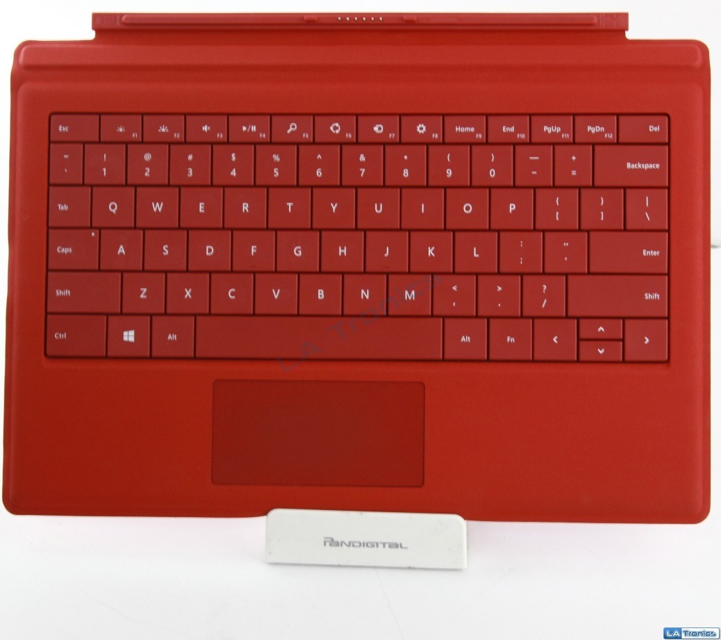 Microsoft Surface 3 Model 1654 Type Cover For Surface 3 - Red Keyboard