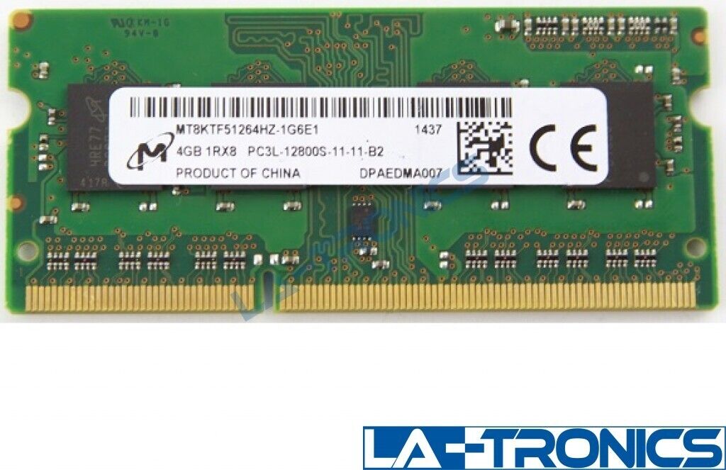 Micron Apple 8GB 2x 4GB PC3L-12800S DDR3 SODIMM Laptop RAM MT8KTF51264HZ-1G6E2