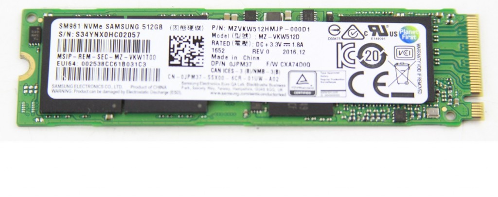 NEW SAMSUNG M.2 PCIE NVMe 512GB SSD Solid State Drive MZVKW512HMJP 0JPM37 JPM37