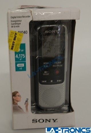 SONY Handheld Digital Voice Recorder ICD-BX140 4GB Flash Memory EVP