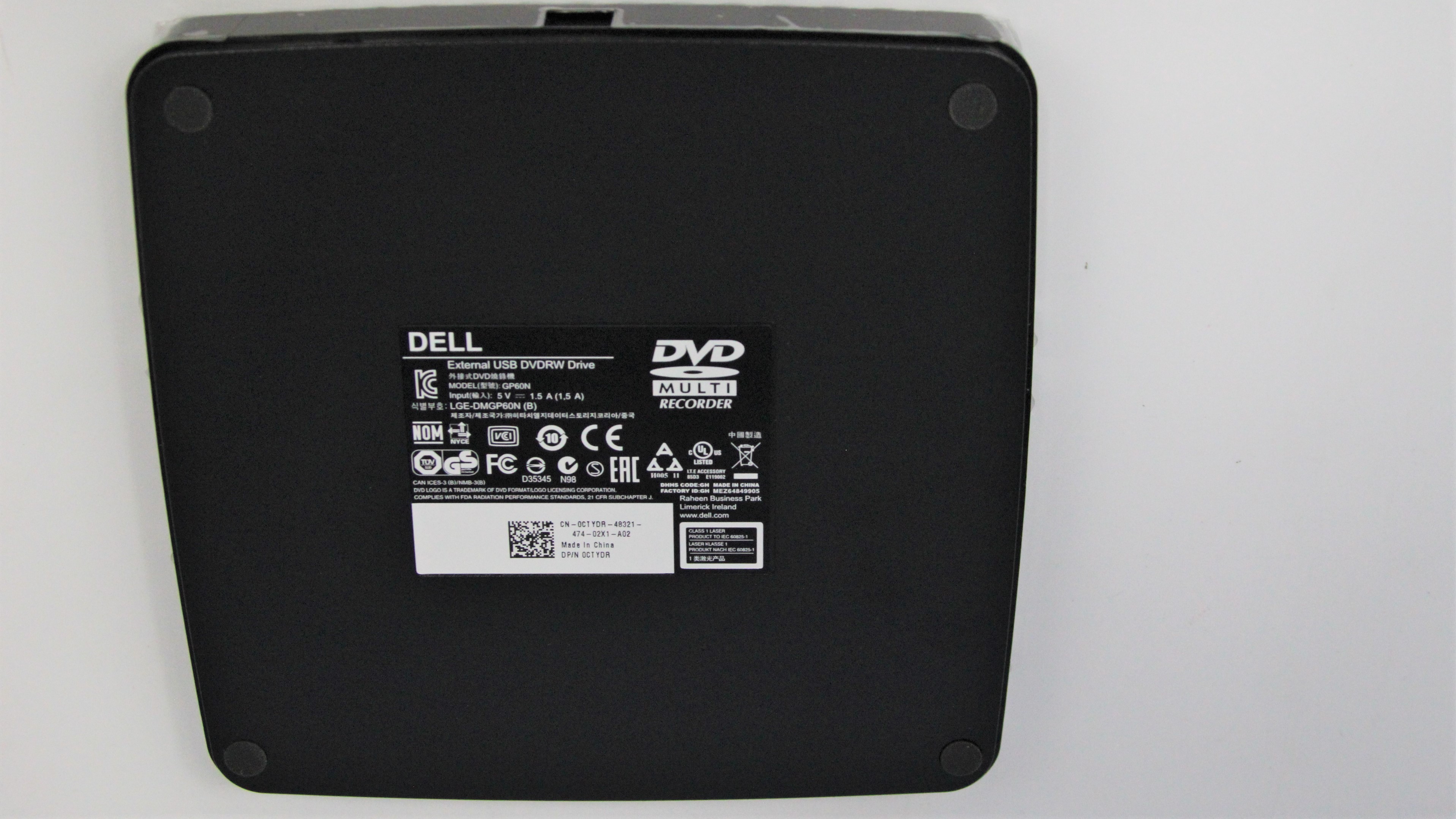NEW Dell 0CTYDR External USB 8X DVD RW Drive Portable Optical Burner Ultra-Slim