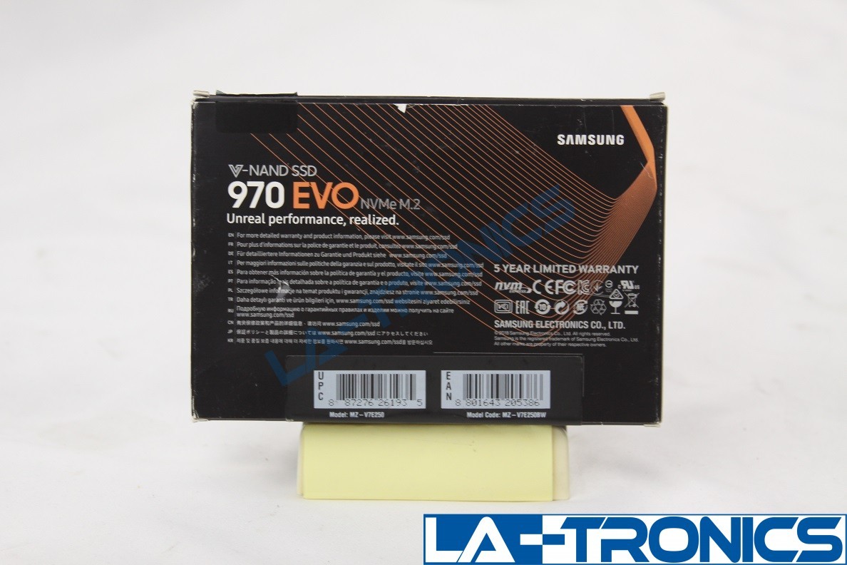 Samsung 250GB 970 EVO Plus NVMe M2 V-NAND Solid State SSD TESTED&WORKING