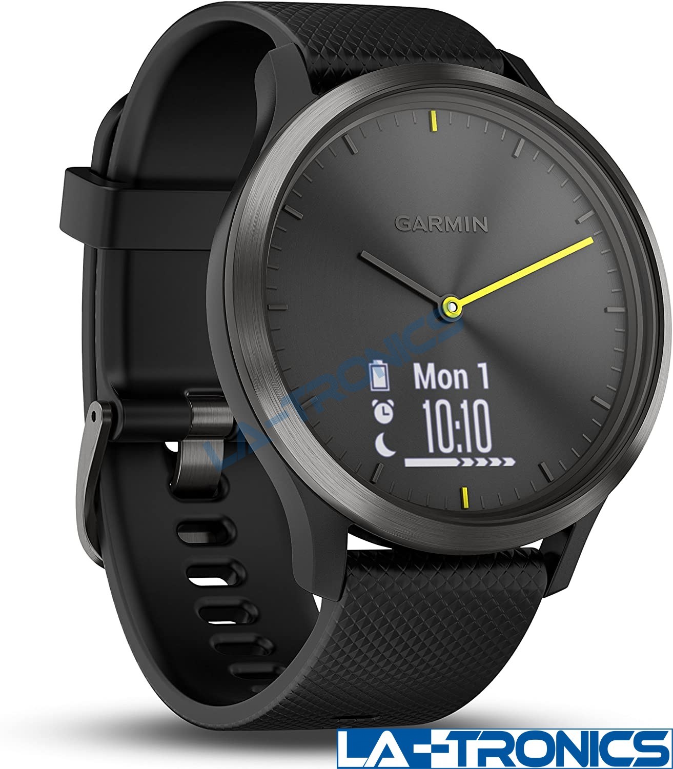 Garmin Vívomove HR Adult Sport Hybrid Smart Watch Black Large Size