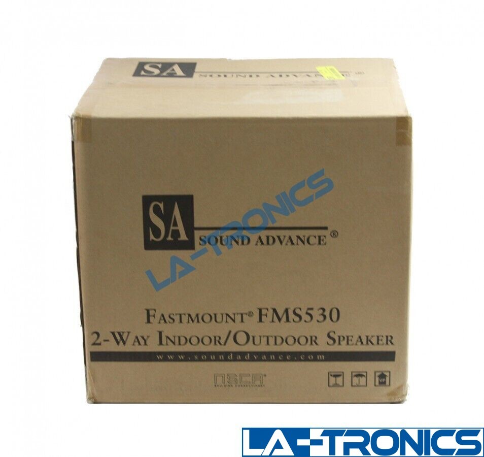 NEW Pair Sonance Fastmount FMS530 2-Way Indoor/Outdoor Speaker