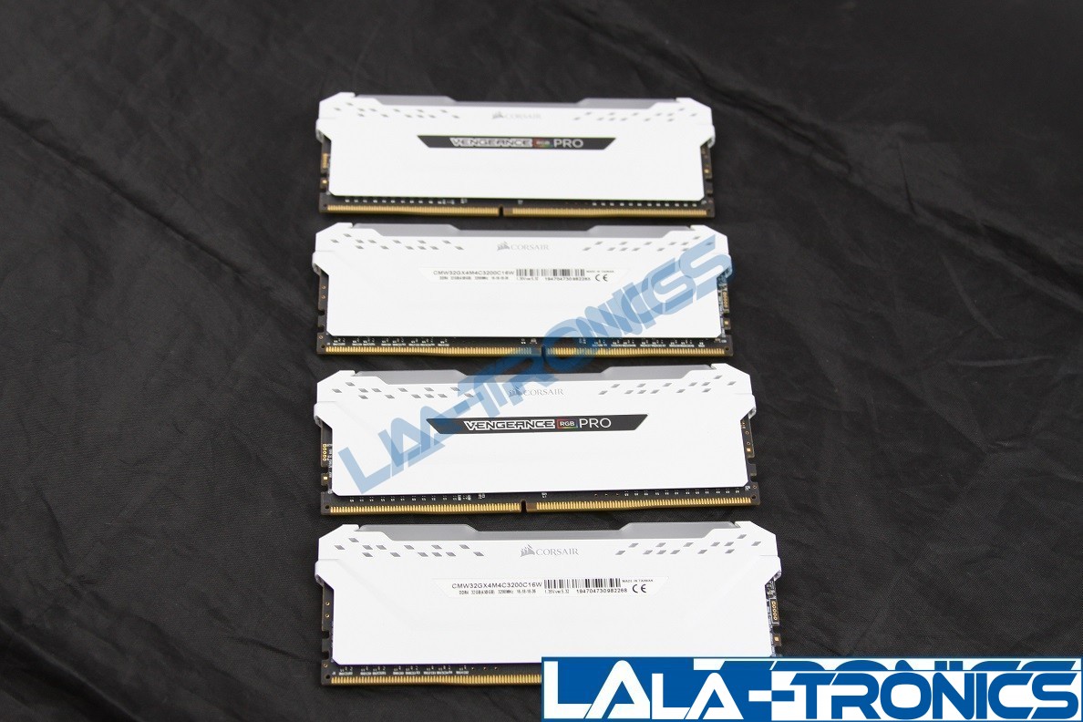 CORSAIR VENGEANCE RGB PRO 32GB [4x8GB] DDR4 3200MHz Desktop RAM Memory - White