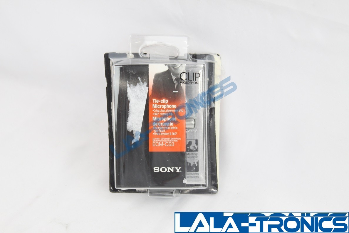 Sony ECM-CS3 Clip Style Omnidirectional Tie-Clip Stereo Microphone