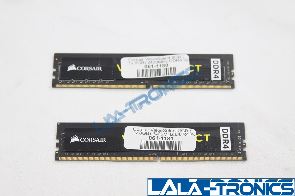 CORSAIR Value Select 32GB 4 X 8GB 2400MHz DDR4 DRAM CMV4GX4M1A2400C16 SET OF 4