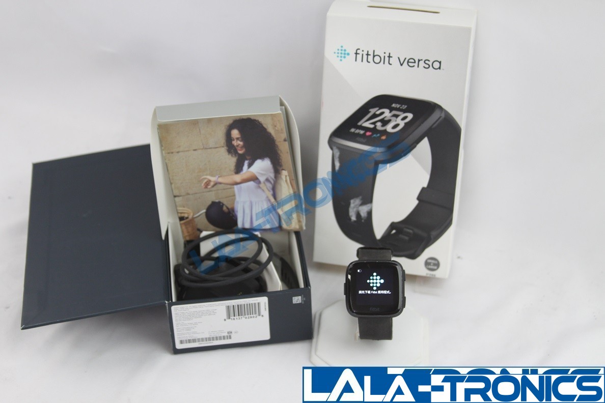Fitbit Versa Smart Watch Fitness Activities Tracker Black FB504GMBK