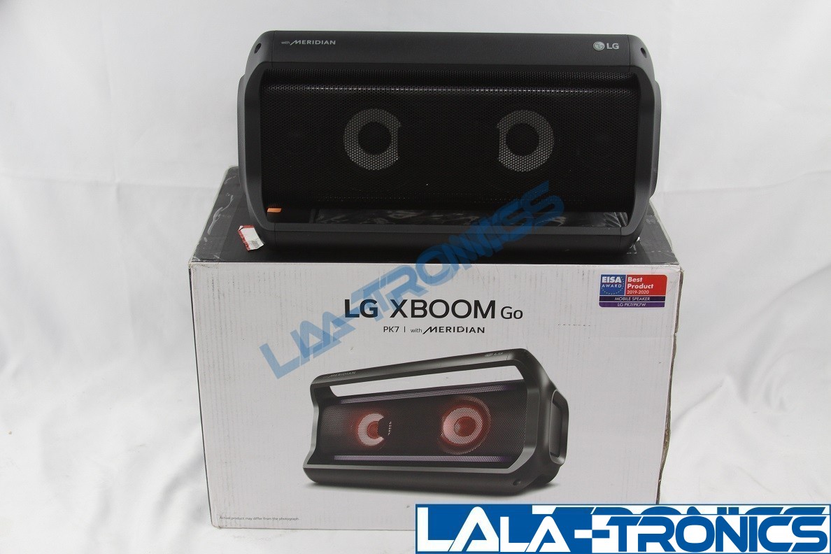 LG PK7 XBoom GO Portable Bluetooth Speaker BLACK Meridian Technology Unit Only