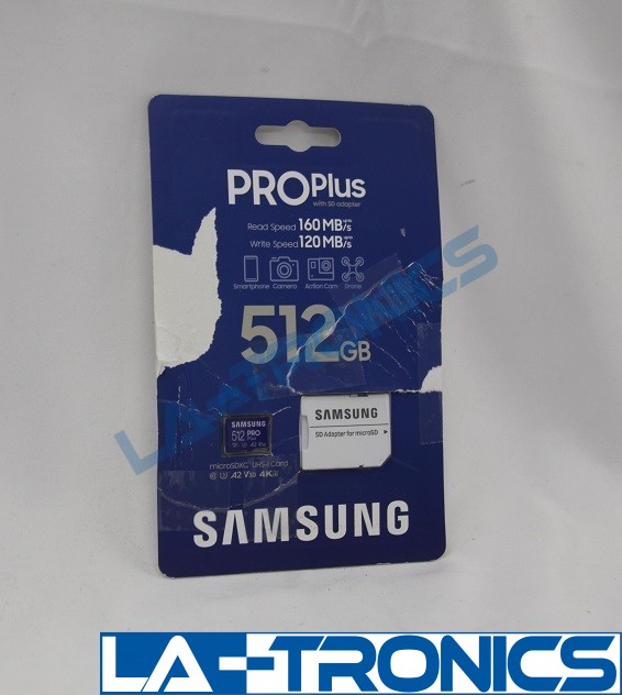 Samsung Pro Plus 512GB MicroSDXC Flash Card With Adapter Model