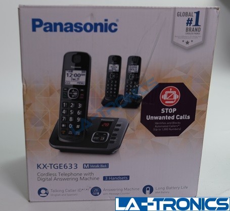 Panasonic KX-TGE633M Expandable Cordless Phone System DECT 6.0 Digital