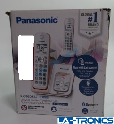 Panasonic Link2Cell DECT 6.0 Expandable Cordless Phone System KX-TGD562G