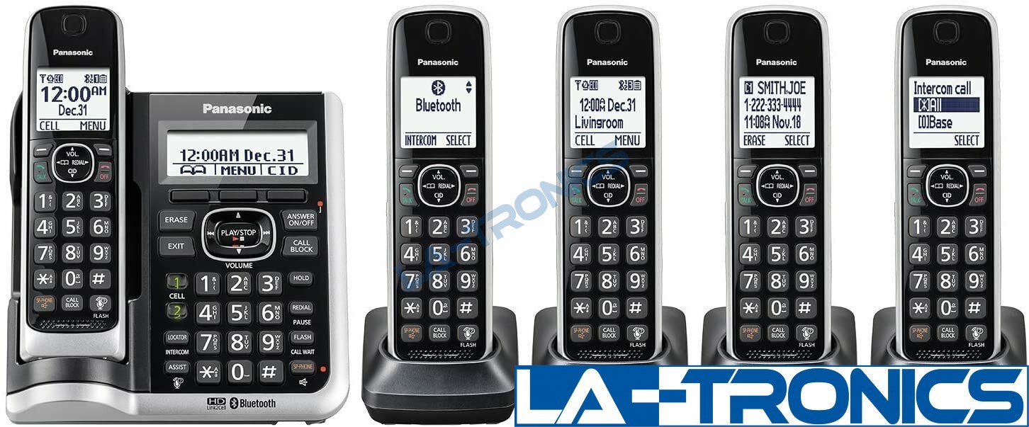 Panasonic Link2Cell DECT 6.0 Expandable Cordless Phone System KX-TGF775S