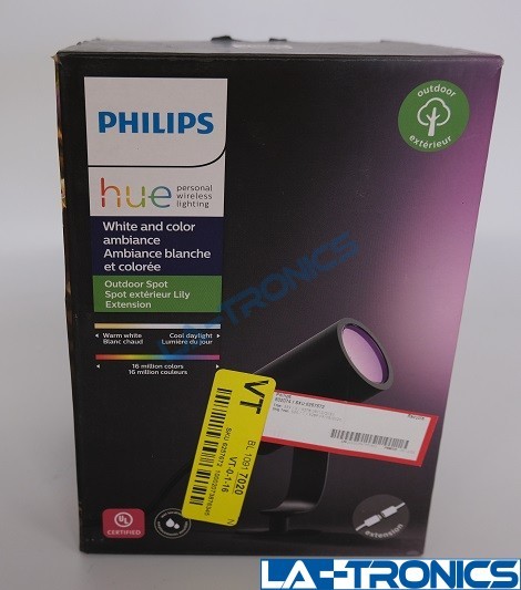 Philips Hue White Color Ambiance Lily Outdoor Spot Light Extension Kit READ