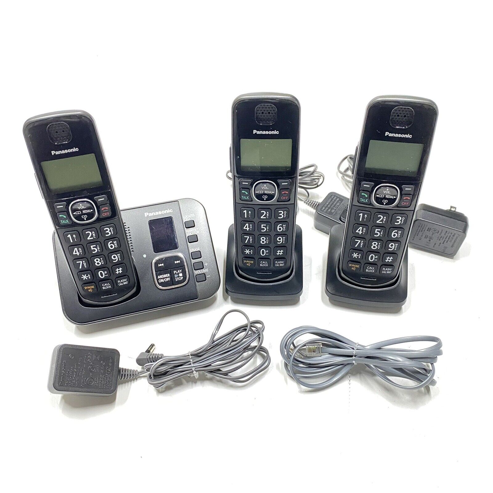 Panasonic KX-TGE633M Expandable 3 Phone Cordless Phone System
