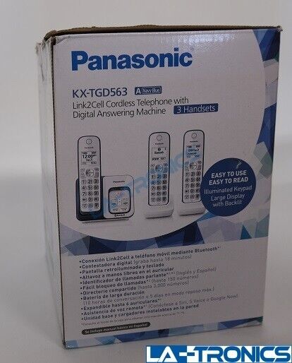Panasonic KX-TGD563A - Cordless Phone 3 Handsets