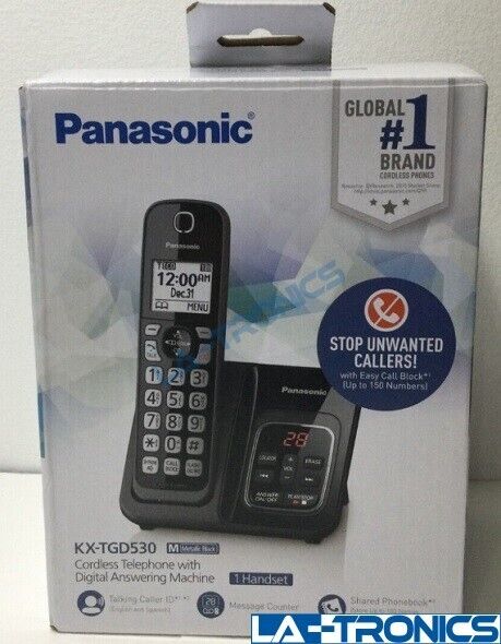 Panasonic KX-TGD530M Cordless Phone W/Call Block And Answering Machine