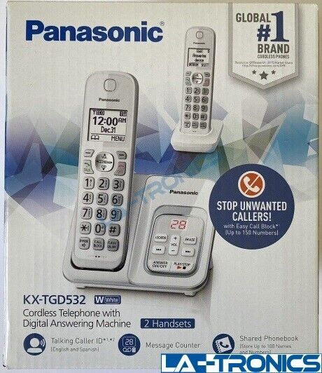 Panasonic Cordless Phone KX-TGD532W
