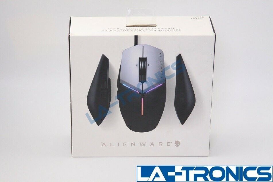 Alienware AW959 Wired Gaming Mouse RGB Lighting Black Silver