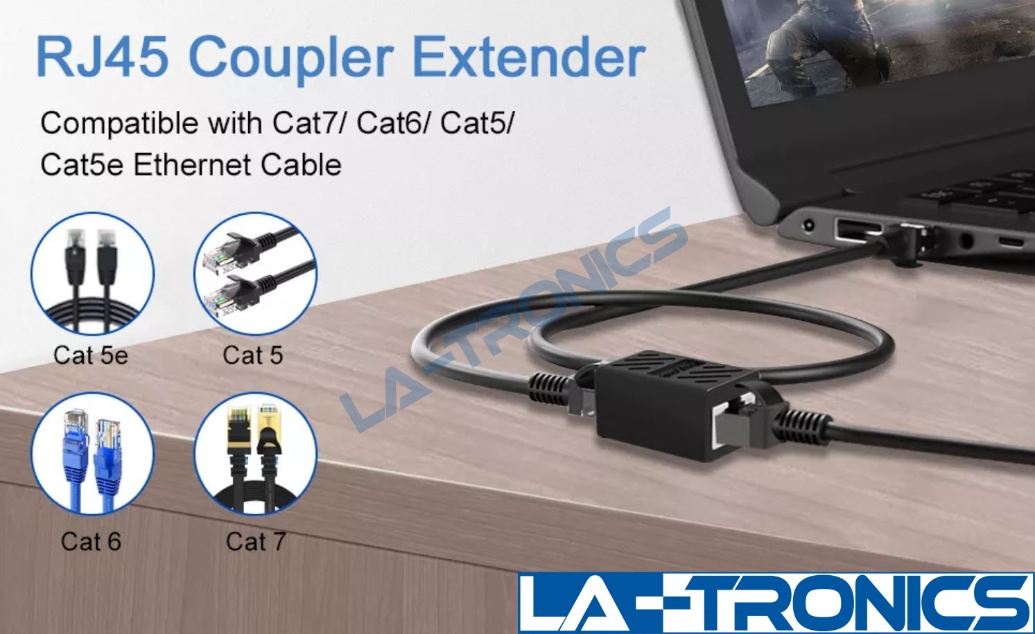 5 PCS Ethernet LAN Connector Adapter Female To Female MULTICOLOR RJ45 Cat5e