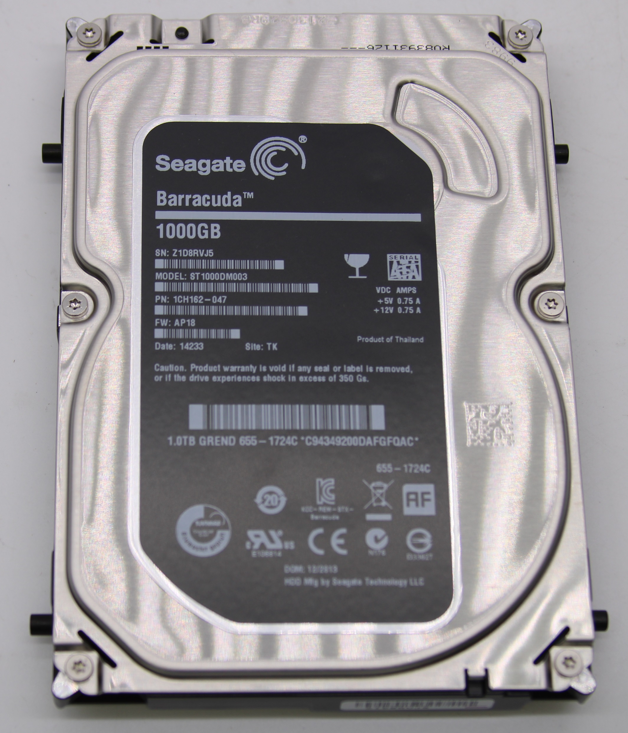 Apple OEM Seagate Barracuda 1TB 1000GB 3.5