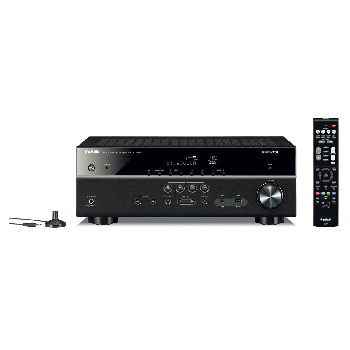 Yamaha RX-V385BL 5.1 Channel AV Receiver With YPAO Automatic Room Calibration