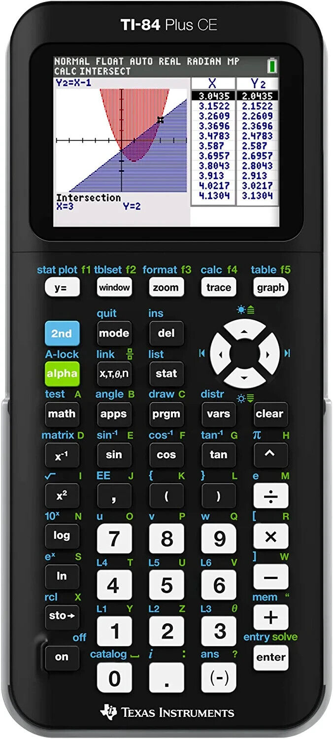 Texas Instruments TI-84 Plus CE Color Graphing Calculator Black 7.5