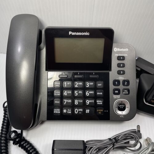 Panasonic KX-TGF380 Link2Cell Bluetooth Corded & Cordless Phone System 2 Handset