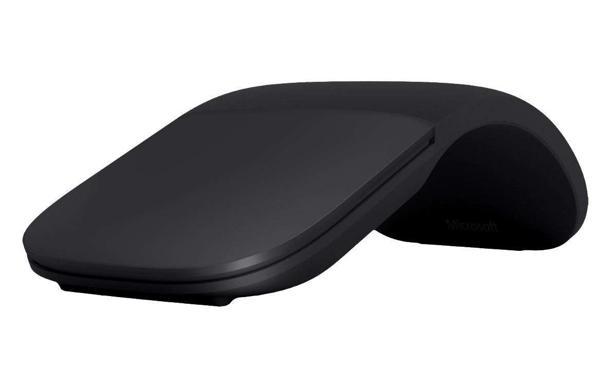 Microsoft 1592 Black Wireless Bluetooth Touch Scroll Optical Arc Touch Mouse