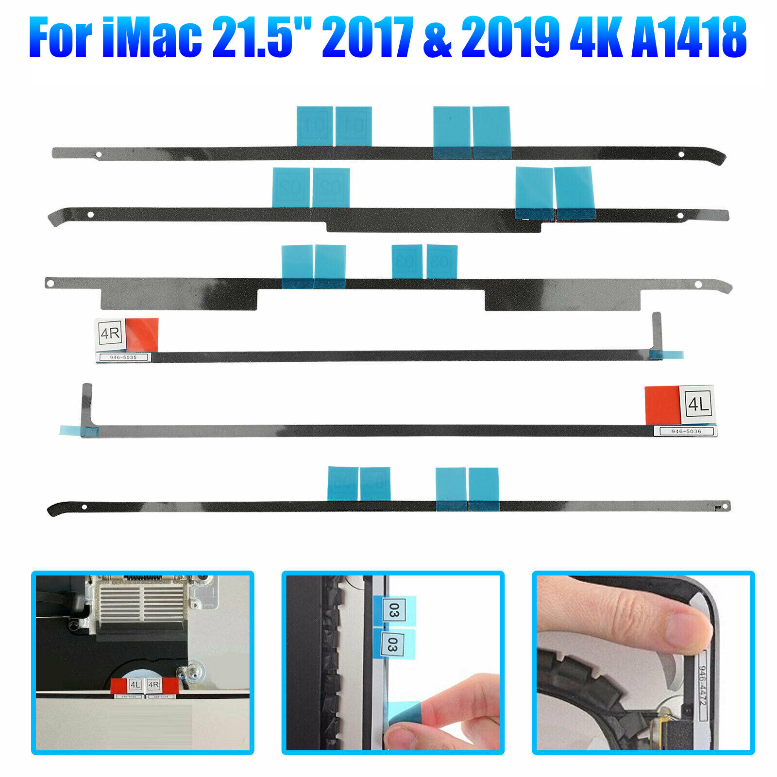 LCD Screen Adhesive Strip Sticker Tape Repair Kit For IMac 21.5