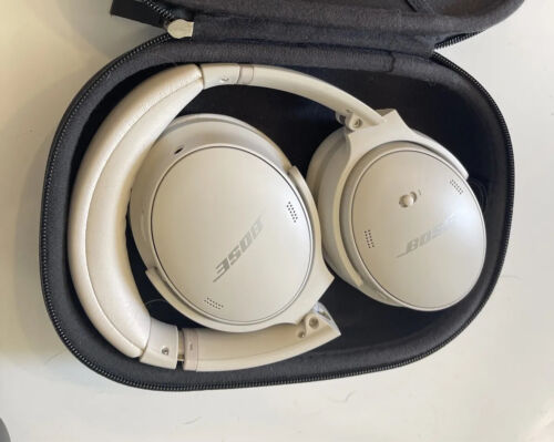 Bose QuietComfort 45 Headphones Noise Cancelling Over-Ear Wireless  Bluetooth Earphones, White Smoke 