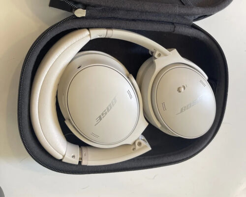 Bose QuietComfort 45 Headphones Noise Cancelling Over-Ear Wireless  Bluetooth Earphones, White Smoke