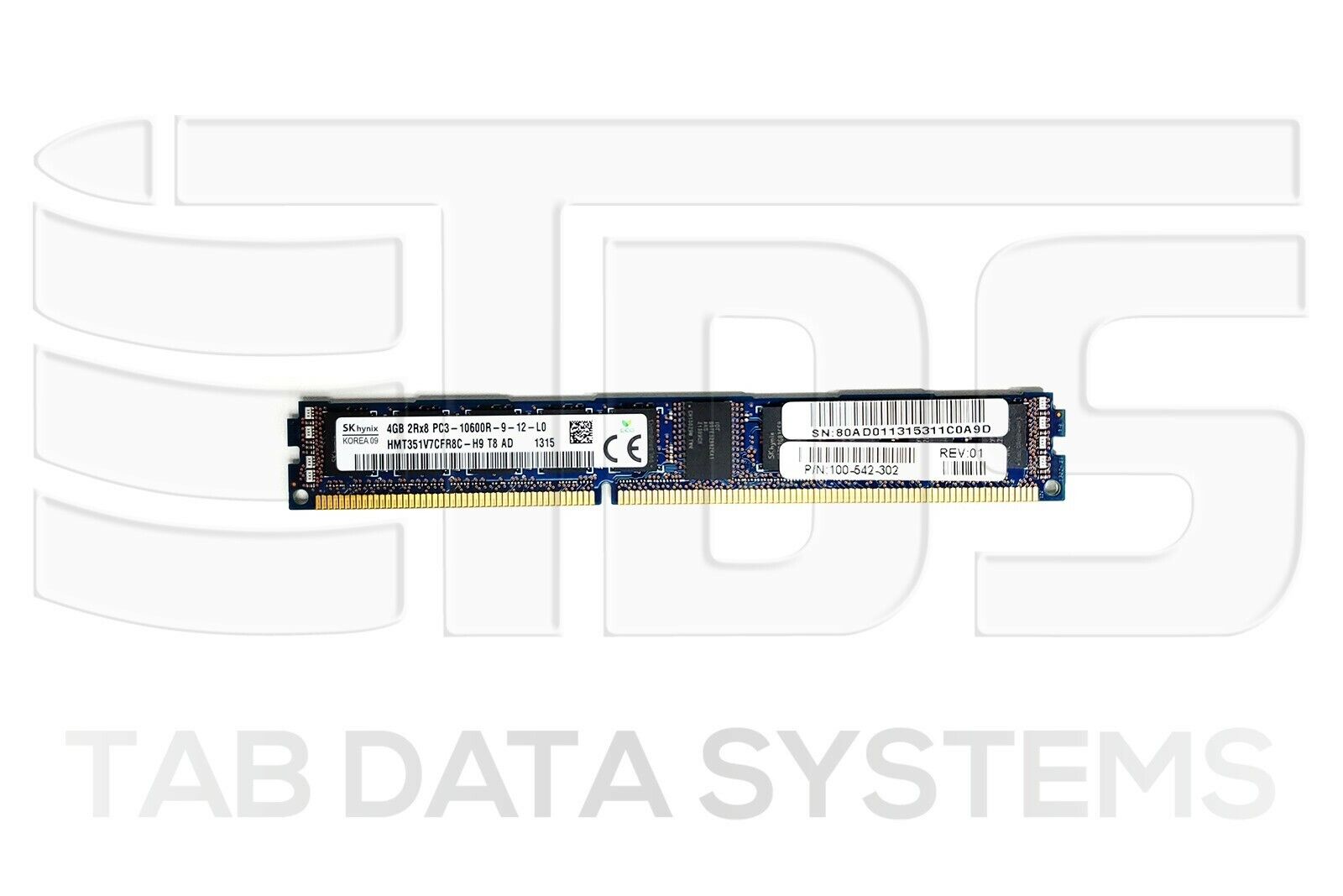 EMC 100-542-302 4GB DDR3 PC3-10600R DIMM RAM Memory For VNXe3100 VNXe3150 SP