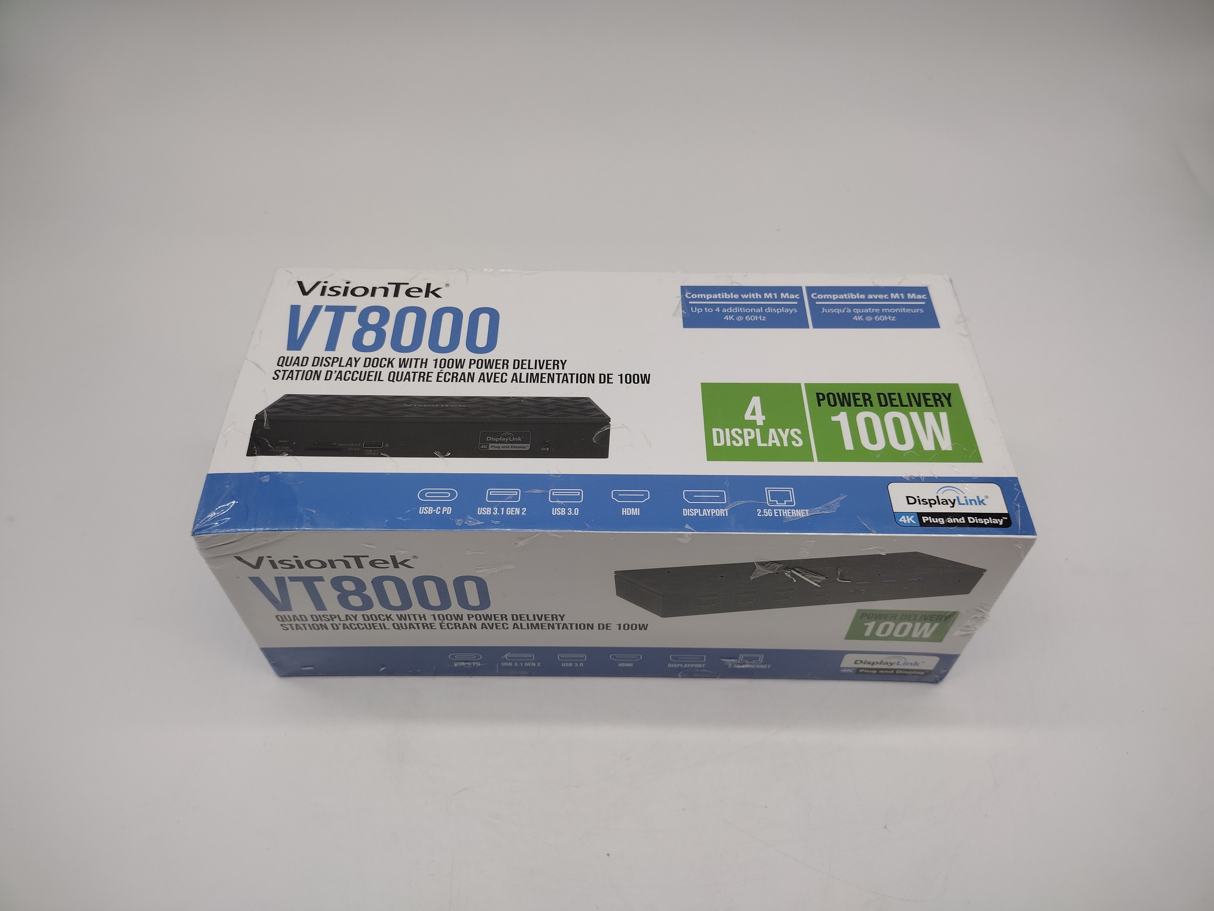 Visiontek VT8000 100W 4k Quad Display Dock