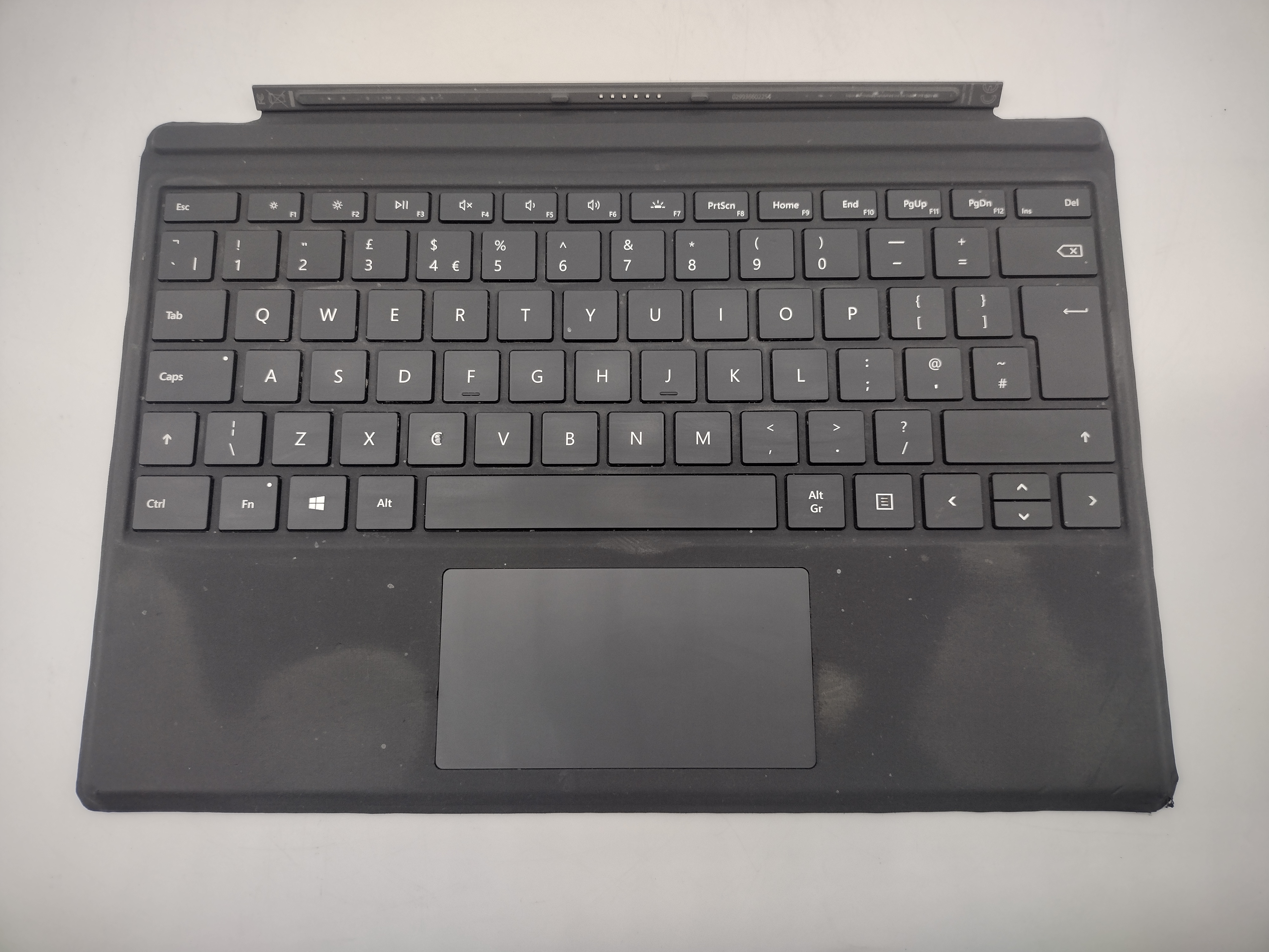 Microsoft Surface Pro M1725 Type Cover Black Good United Kingdom Keyboard READ