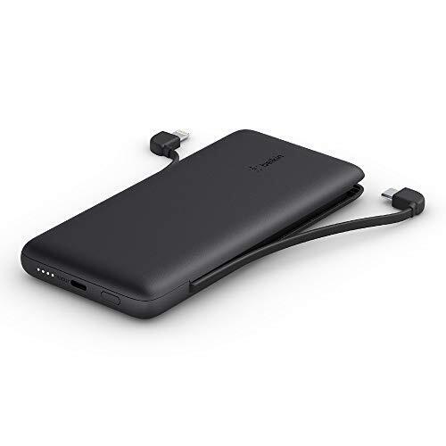 Belkin 10k MAh Power Bank Built-in IPhone & USB-C Dual Charge Cable