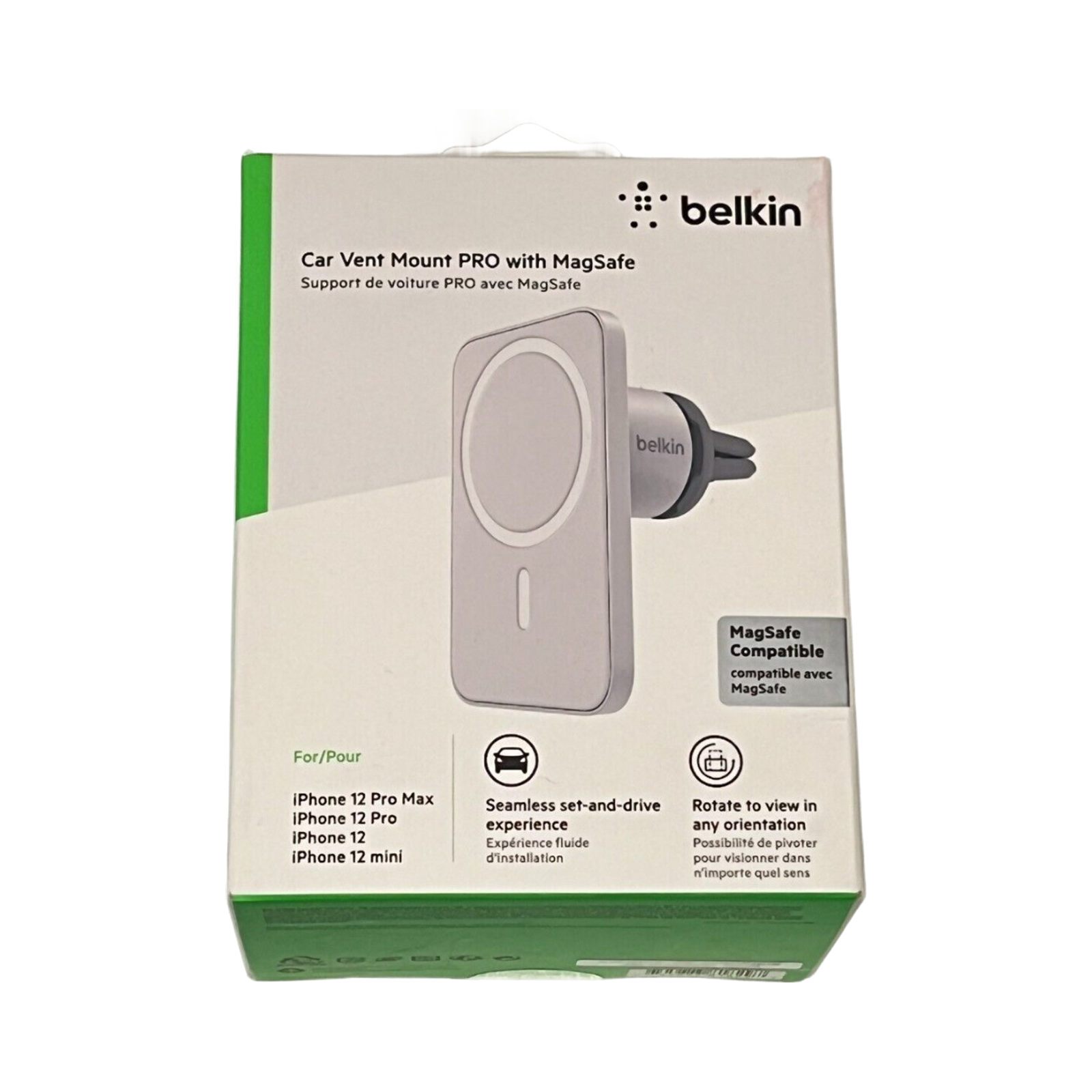 Belkin MagSafe Vent Mount Pro - Car Phone Holder For IPhone 15 14 13 12 Pro Max