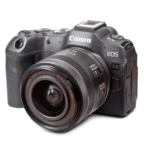 Canon EOS R8 Mirrorless Camera W/ RF 24-50mm F/4.5-6.3 IS STM Lens 5803C012