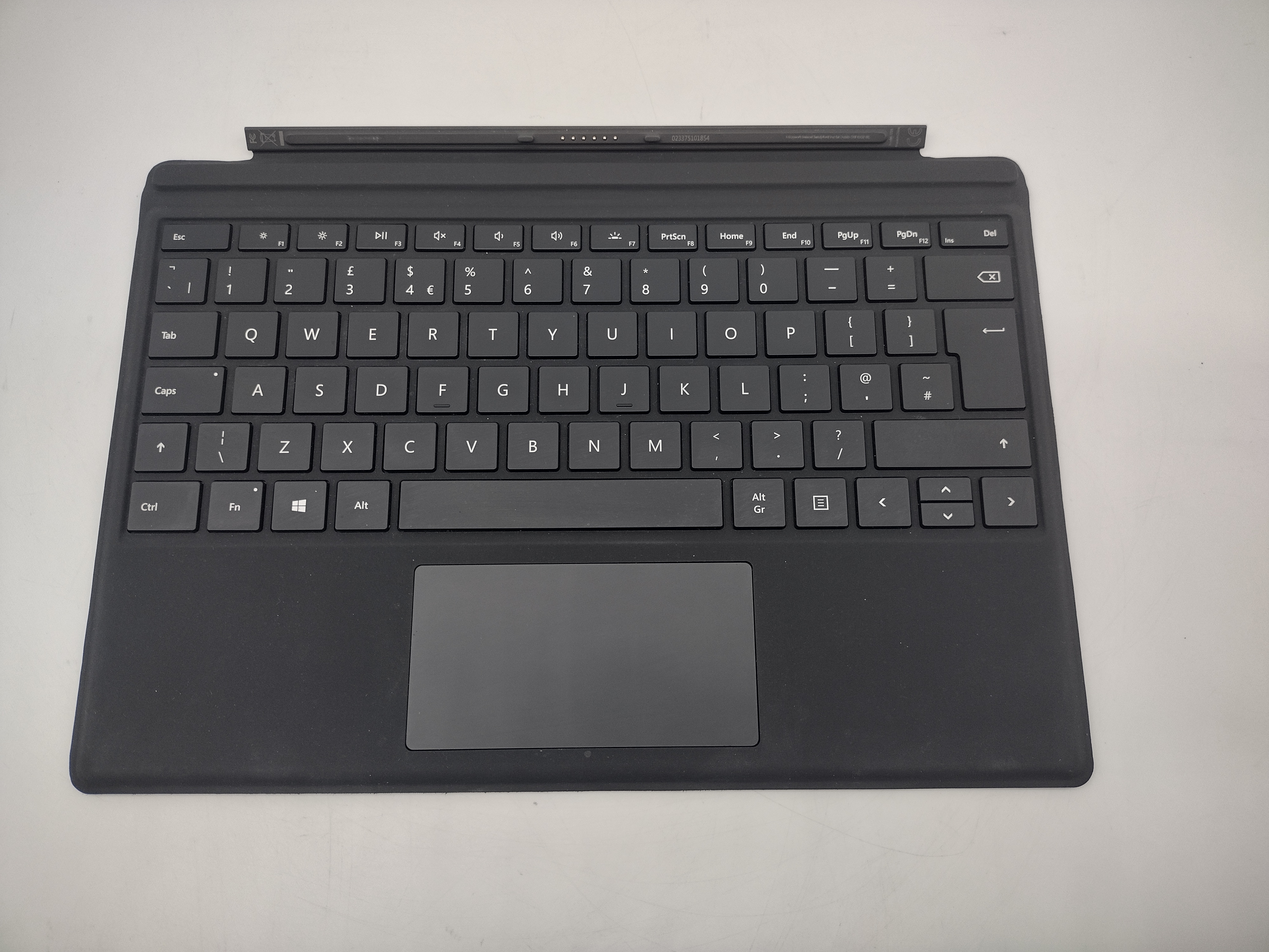 Microsoft Surface Pro M1725 Type Cover Black GradeB United Kingdom Keyboard READ
