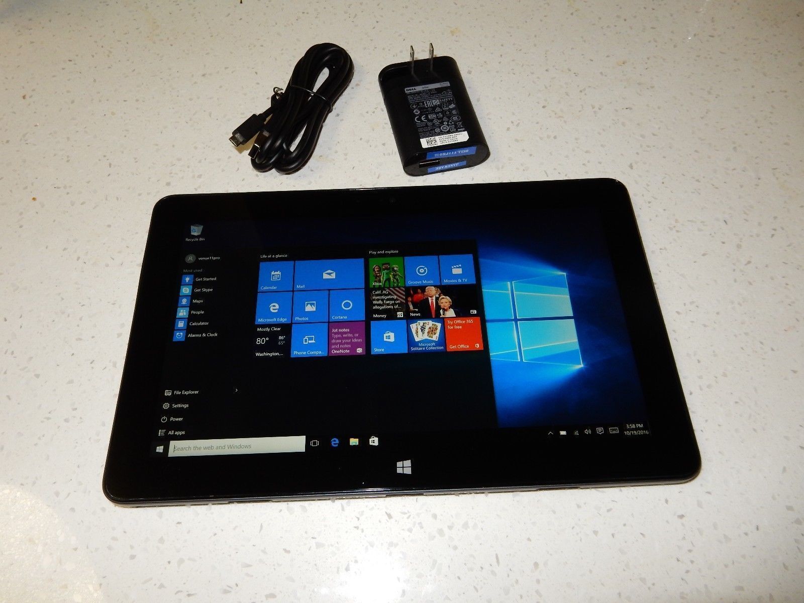 Dell Venue 11 Pro Tablet PC I5-4300u 8gb RAM 256gb SSD