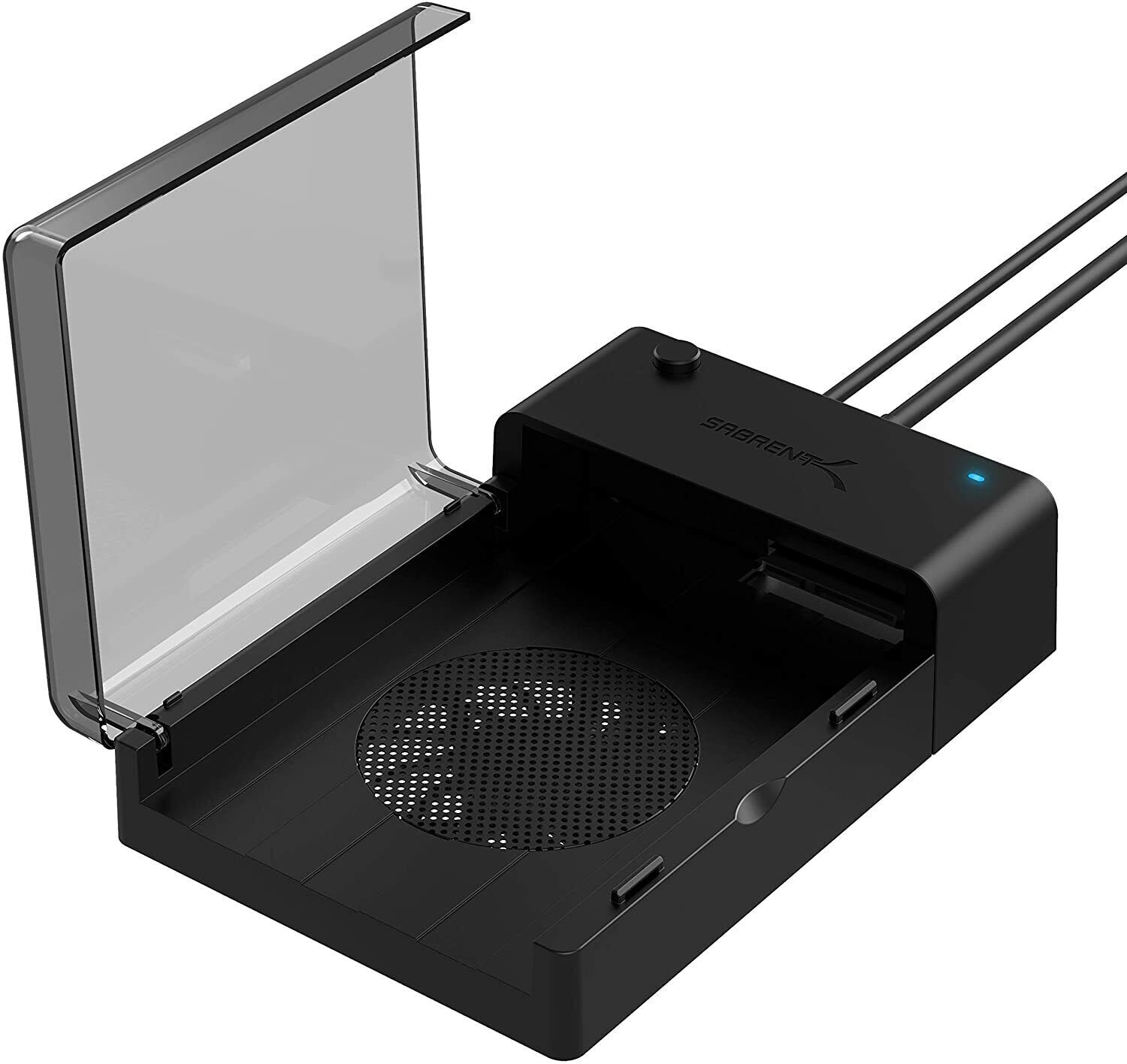 USB 3.0 SATA External Hard Drive Docking Station W Fan 2.5 3.5 HDD SSD EC-DFFN