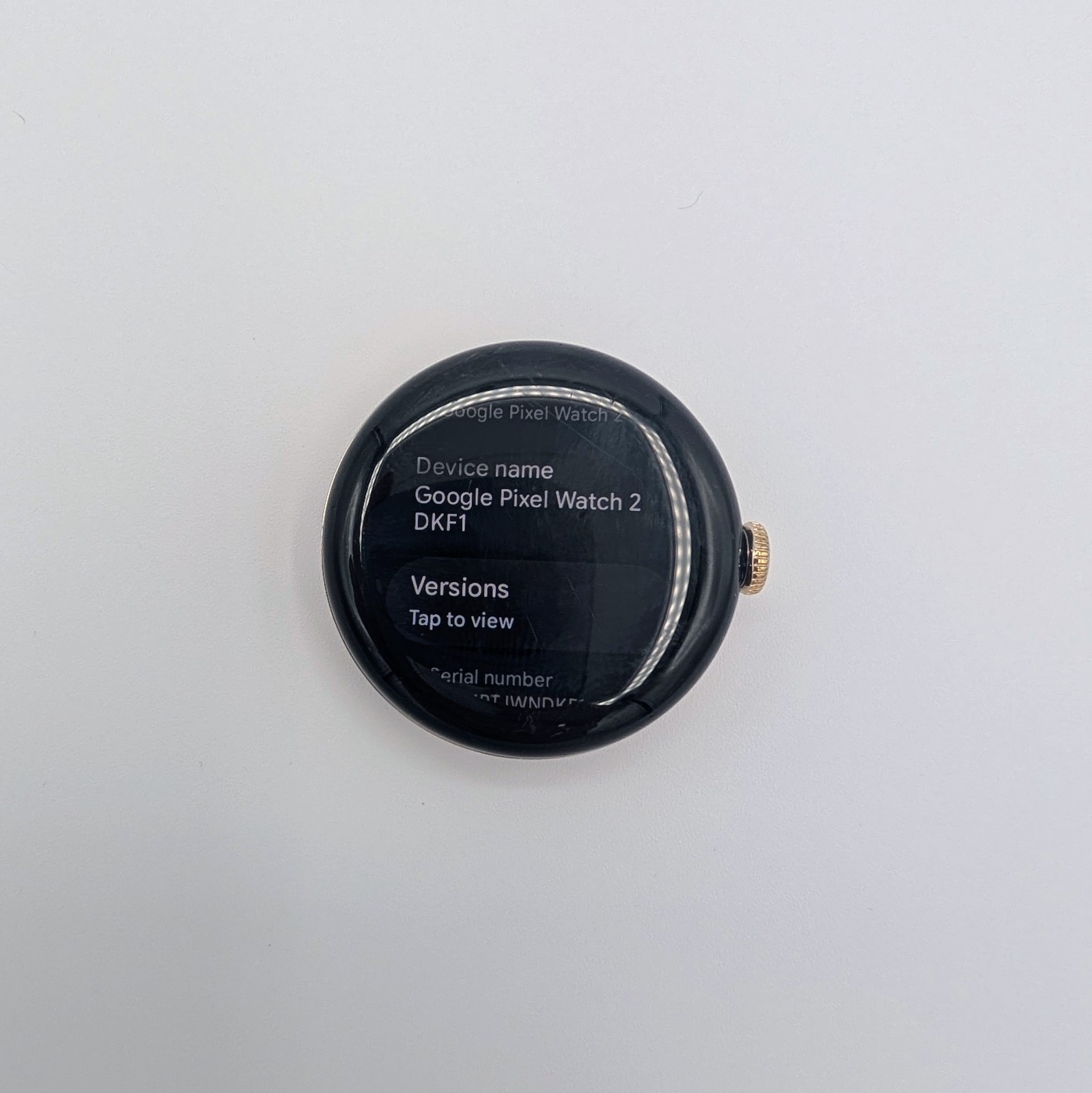 Google Pixel Watch 2 41mm Smart Watch Champagne Gold Aluminum Case Only USED