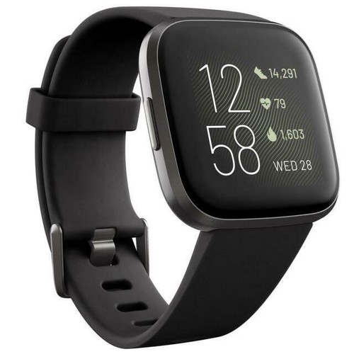 Fitbit Versa 2 Health & Fitness Smartwatch With Heart Rate Black