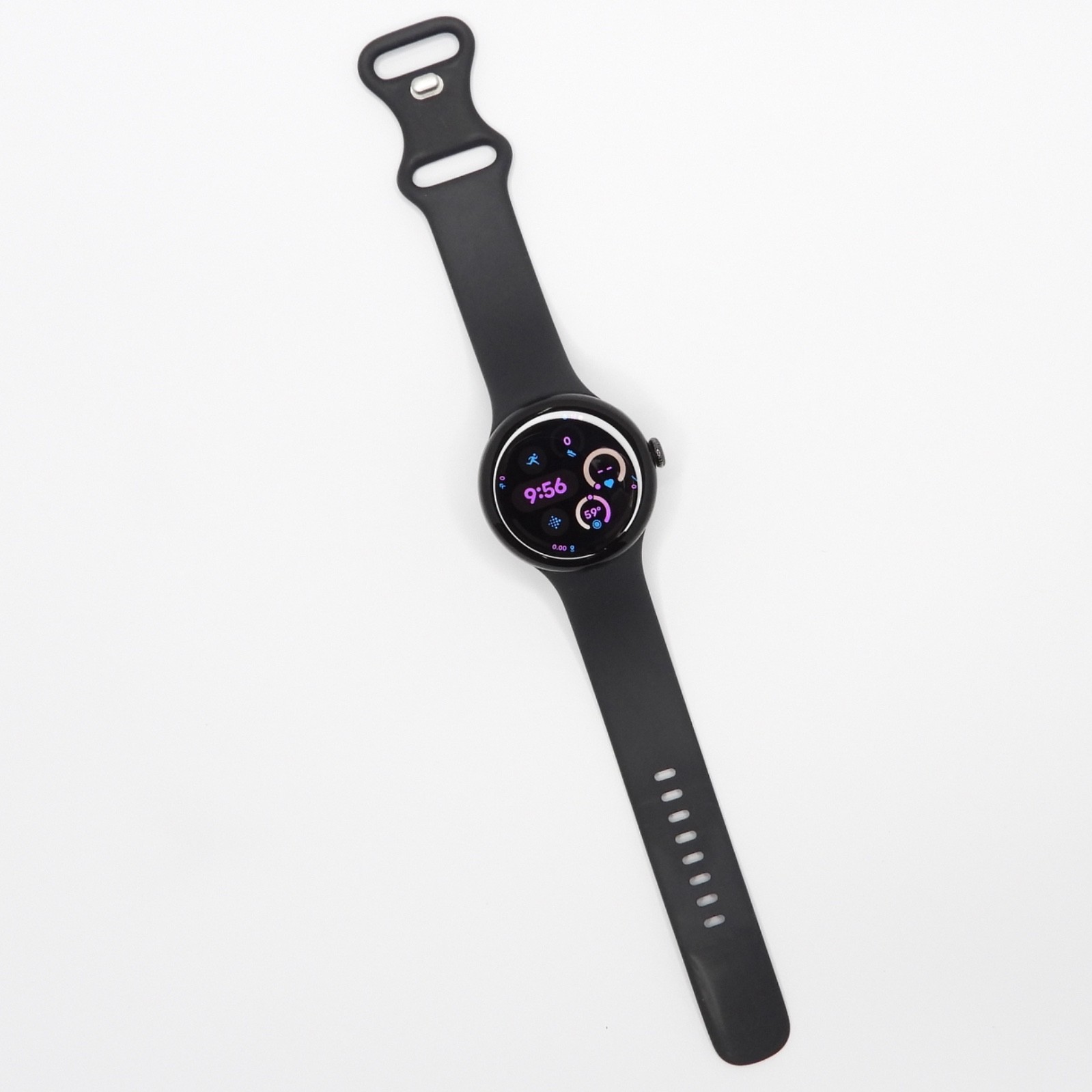 Google Pixel Watch 3 WiFi 41mm Matte Black Aluminum Case & Obsidian Band