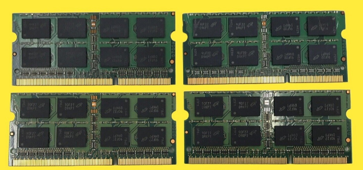 Micron 8GB 4x2GB 2Rx8 PC3-8500S DDR3 SDRAM Laptop RAM MT16JSF25664HZ-1G1F1