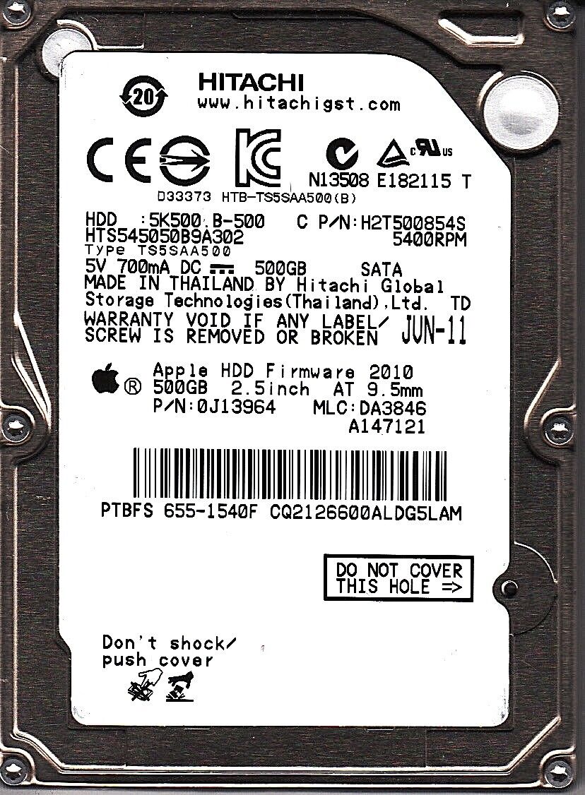 Hitachi 500GB 5400RPM 2.5